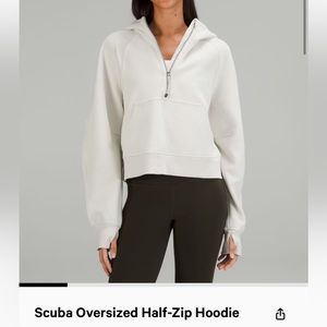Scuba Oversized Half-Zip Hoodie